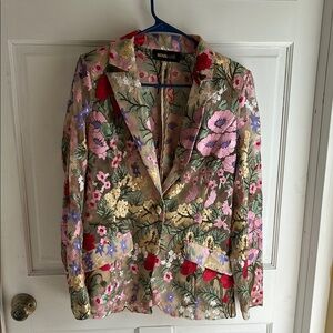 Floral Women's Jacket by - Multicolor